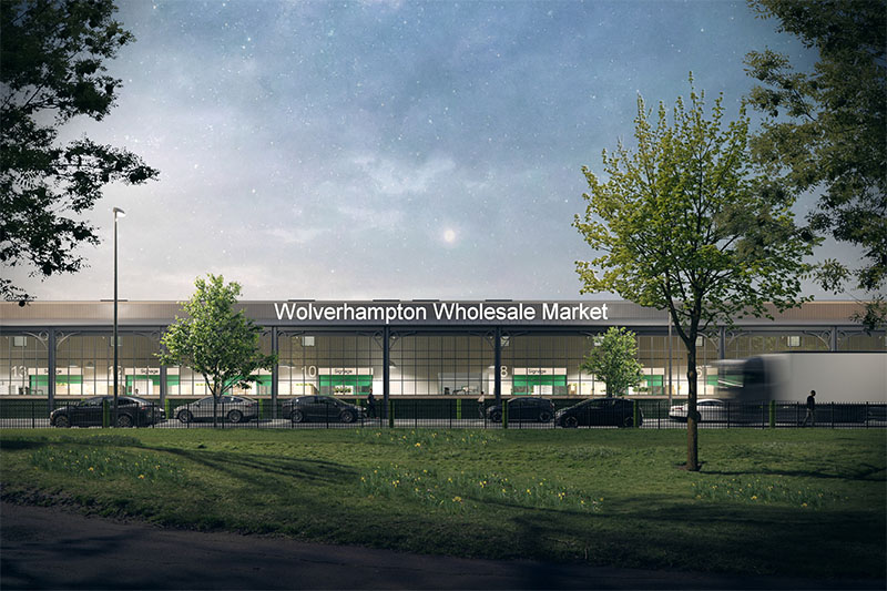 Computer generated images of how the redevelopment in Hickman Avenue could look once completed with the new wholesale market and fleet services on one site.