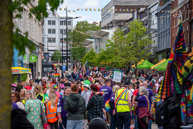 Wolverhampton Pride in Victoria Street