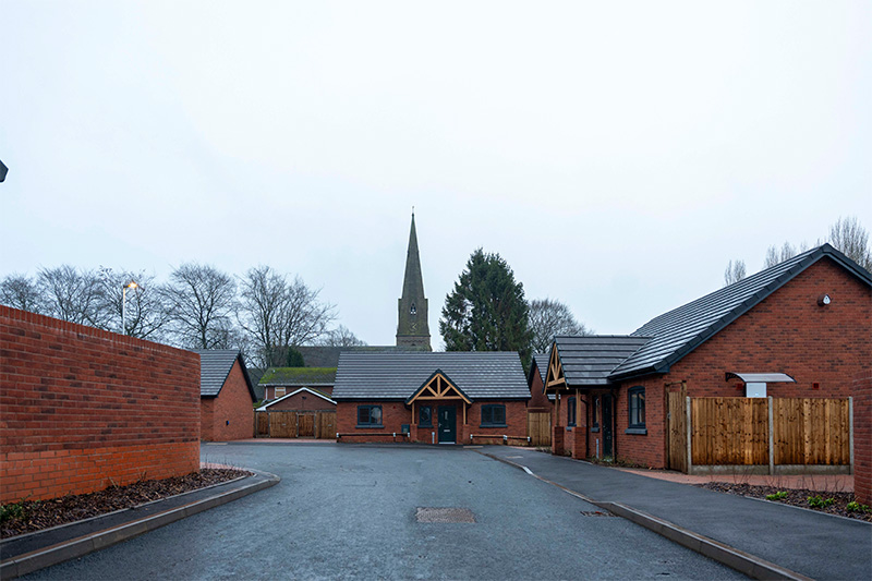 The new Longford Road bungalows